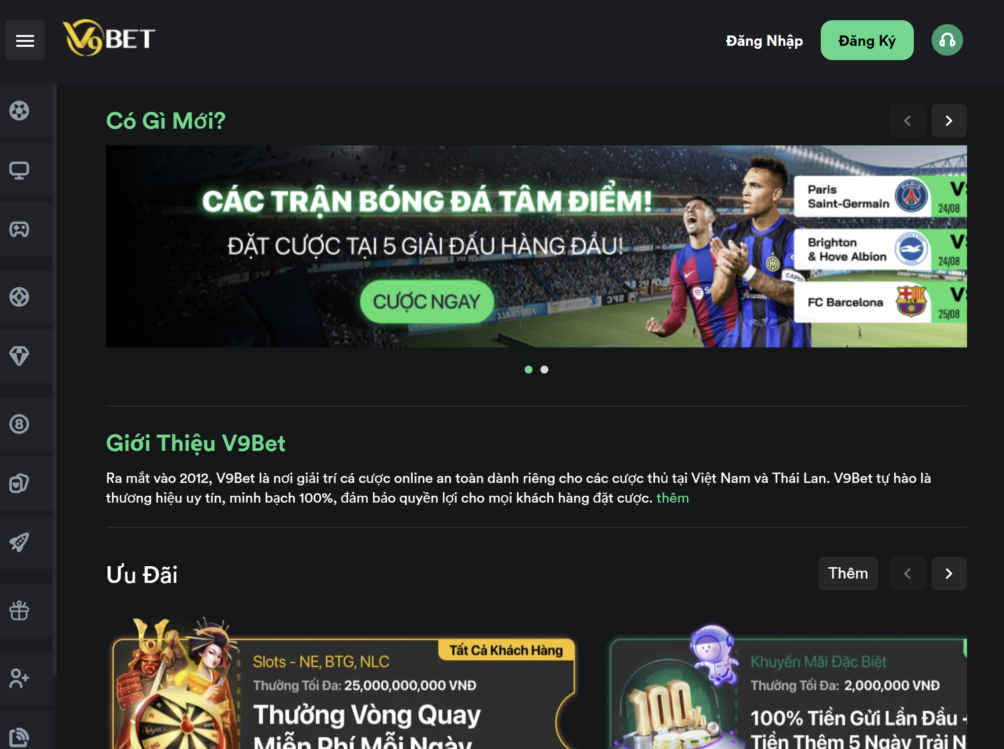 Trang chủ V9bet casino trực tuyến - Cá cược thể thao - V9bet.com